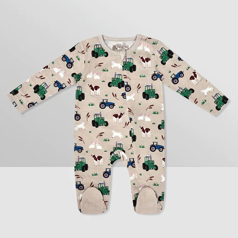 Tractor Ted Baby Sleepsuit
